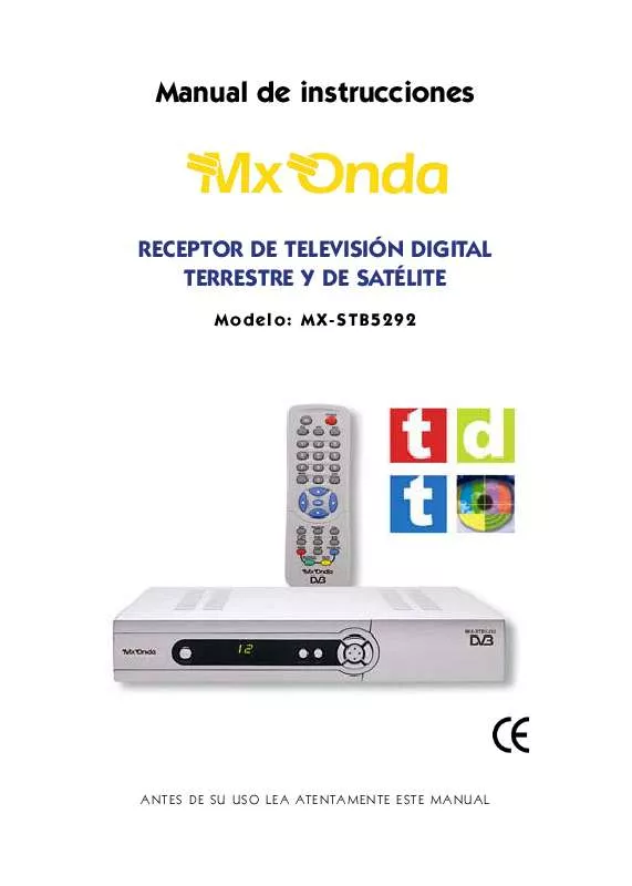 Mode d'emploi MXONDA MX-STB5292