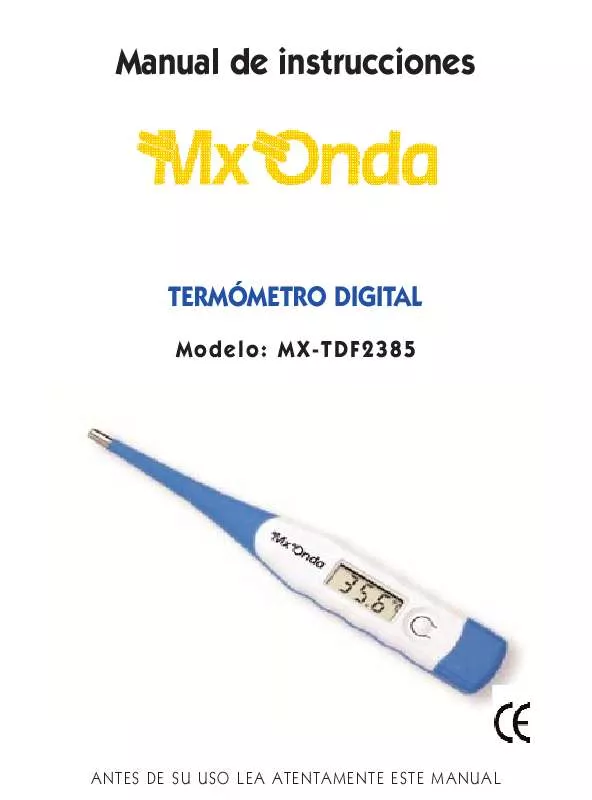 Mode d'emploi MXONDA MX-TDF2385