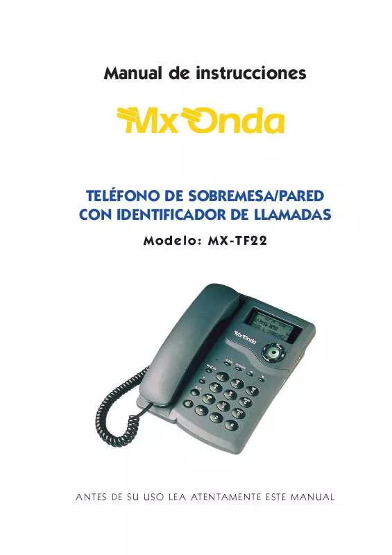 Mode d'emploi MXONDA MX-TF22