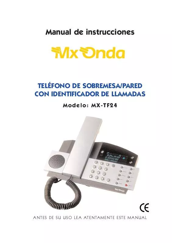 Mode d'emploi MXONDA MX-TF24