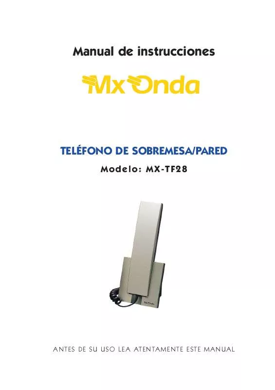 Mode d'emploi MXONDA MX-TF28