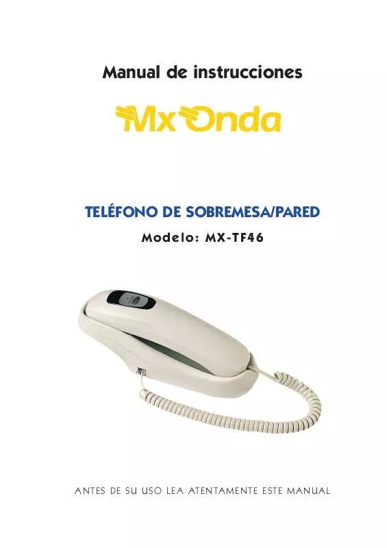 Mode d'emploi MXONDA MX-TF46