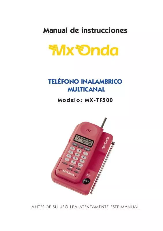 Mode d'emploi MXONDA MX-TF500