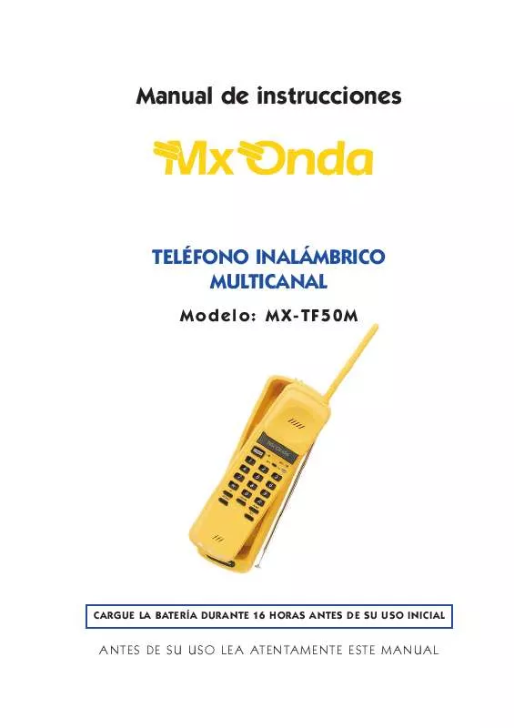 Mode d'emploi MXONDA MX-TF50M