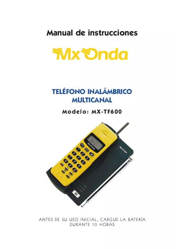 Mode d'emploi MXONDA MX-TF600