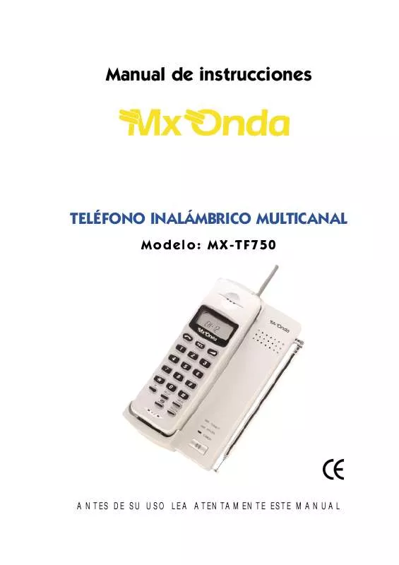 Mode d'emploi MXONDA MX-TF750