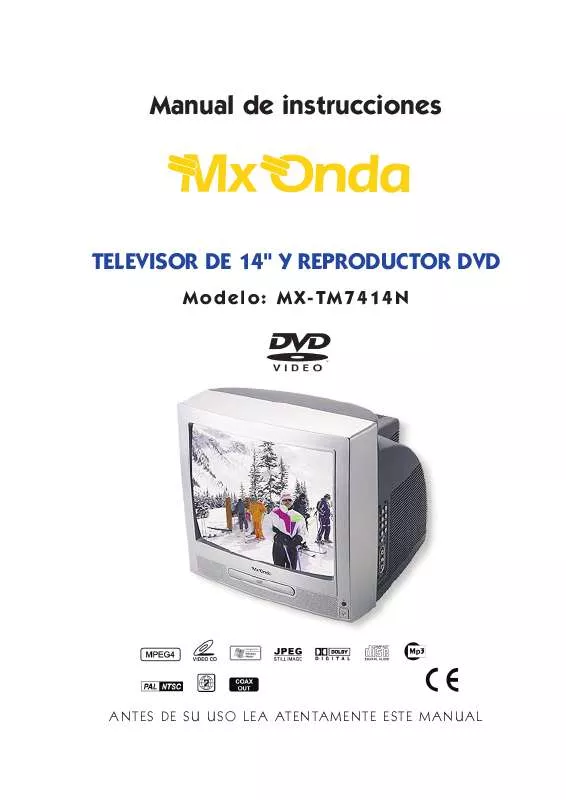 Mode d'emploi MXONDA MX-TM7414N