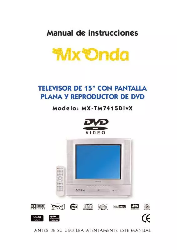 Mode d'emploi MXONDA MX-TM7415