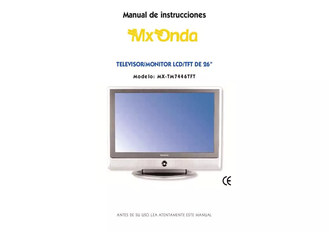 Mode d'emploi MXONDA MX-TM7446TFT