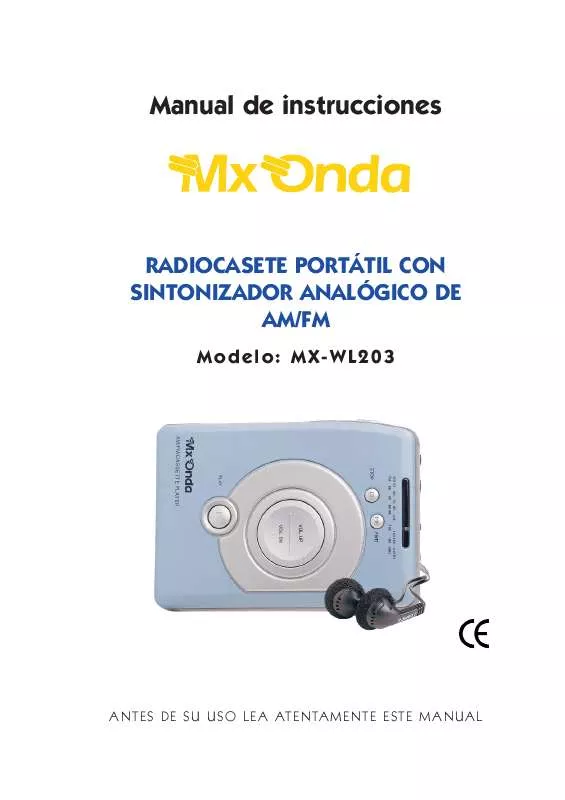 Mode d'emploi MXONDA MX-WL203