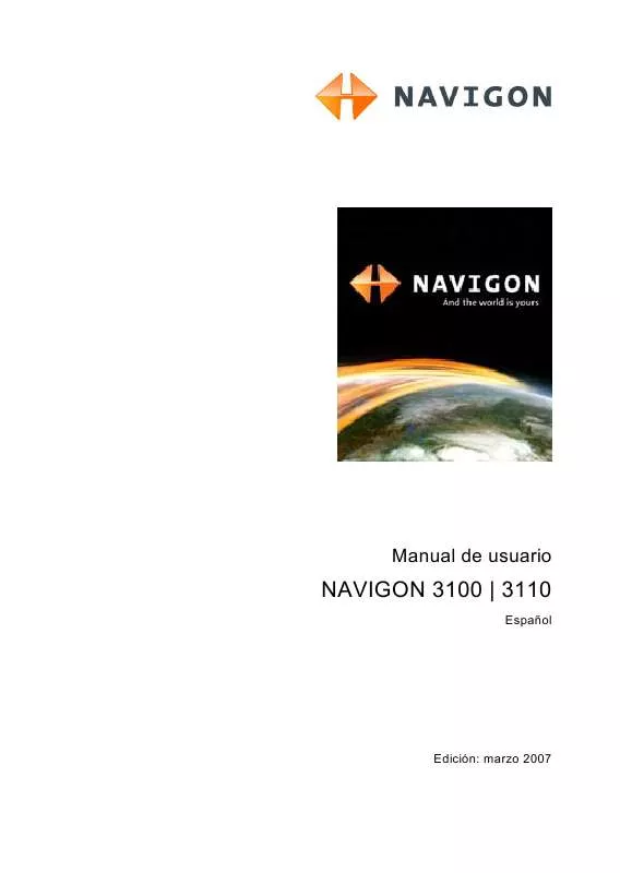 Mode d'emploi NAVIGON 3100