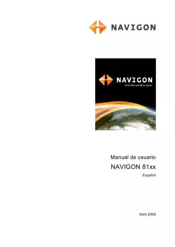 Mode d'emploi NAVIGON 81XX