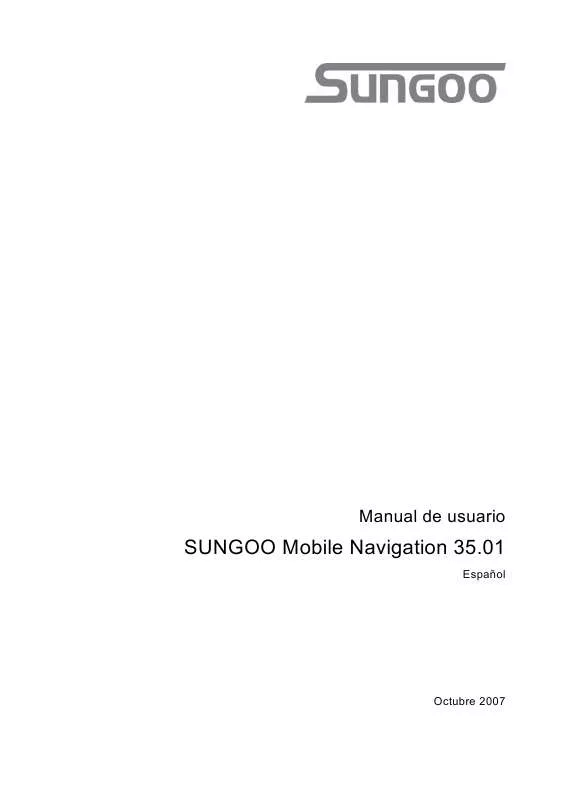 Mode d'emploi NAVIGON SUNGOO MOBILE NAVIGATION 35.01