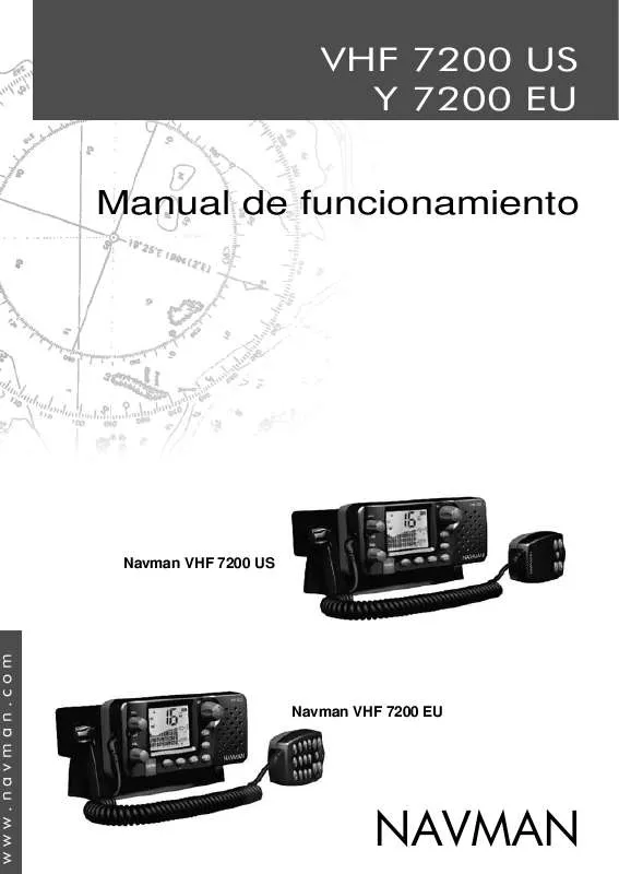 Mode d'emploi NAVMAN VHF 7200EU