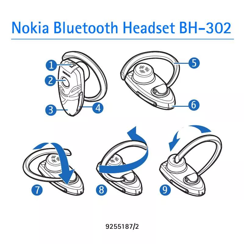 Mode d'emploi NOKIA AURICULARES BLUETOOTH BH-302