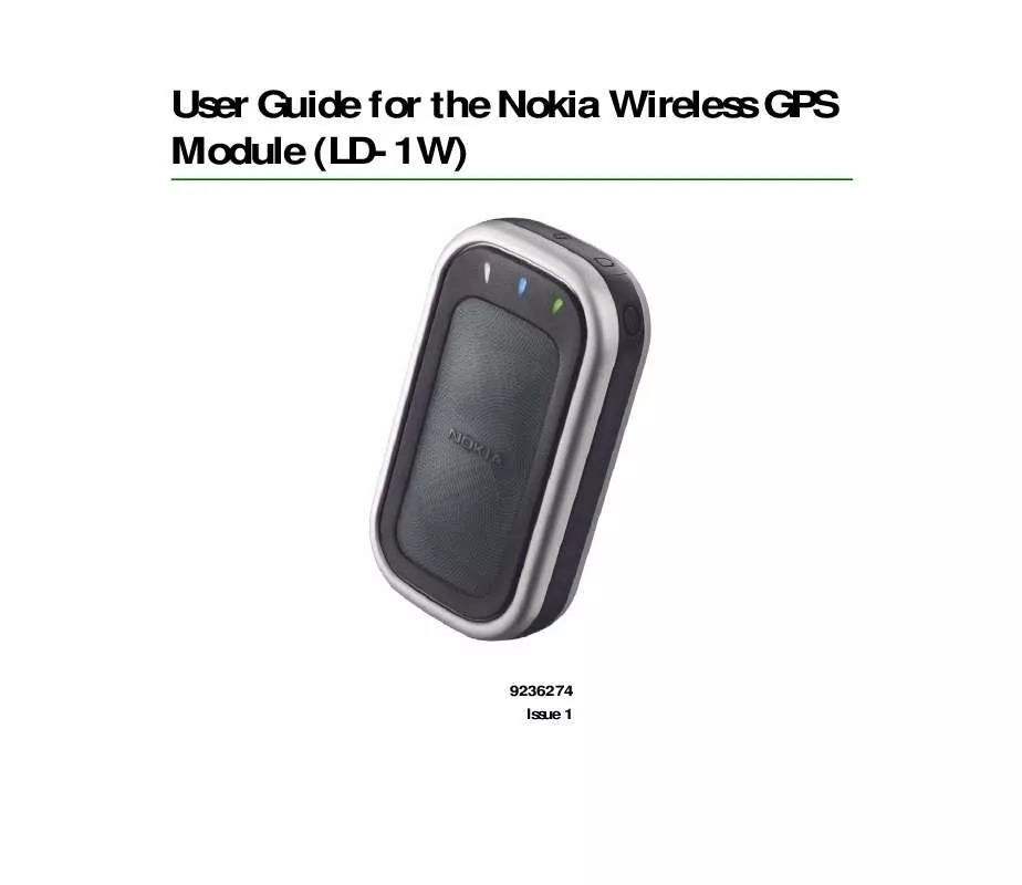 Mode d'emploi NOKIA GPS MODULE