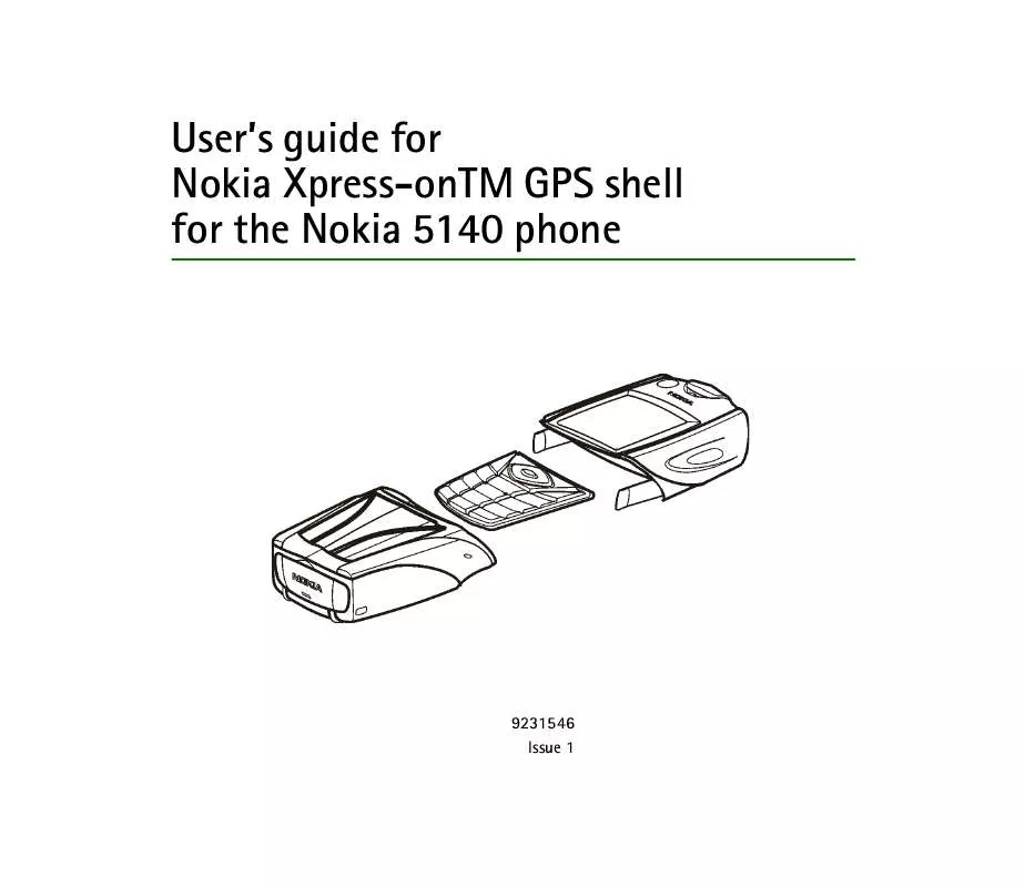 Mode d'emploi NOKIA GPS SHELL