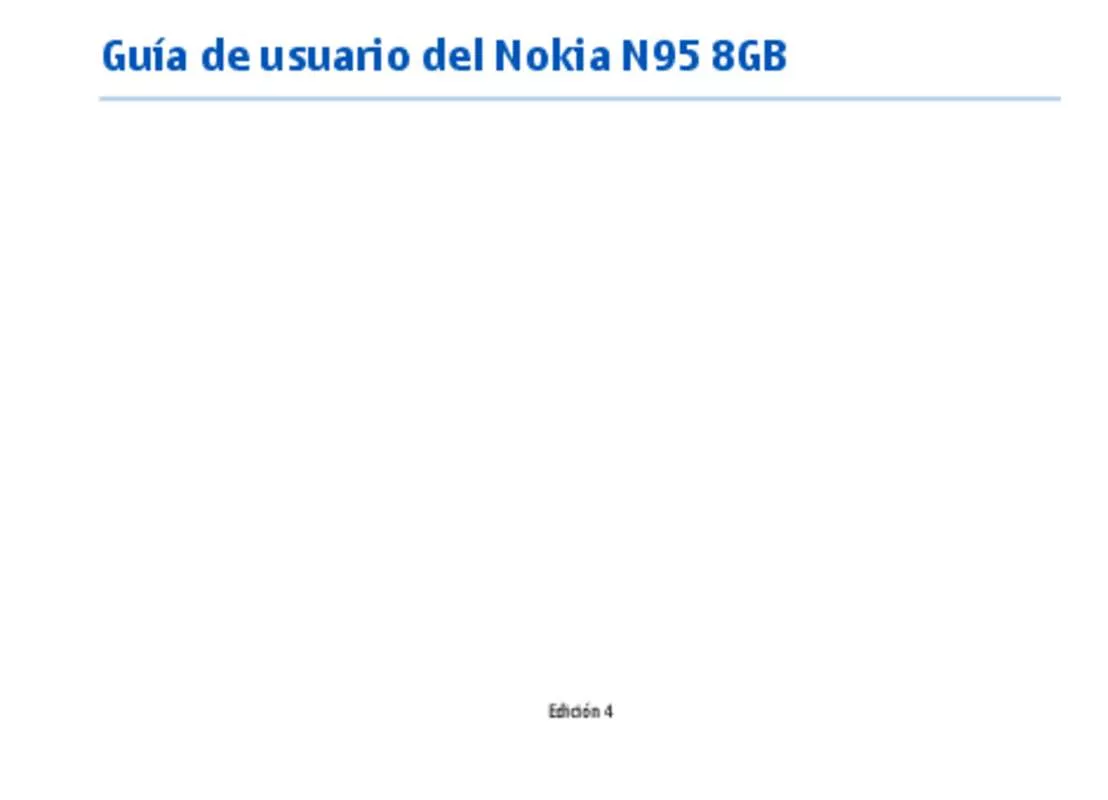 Mode d'emploi NOKIA N95 8GB EXTENDED