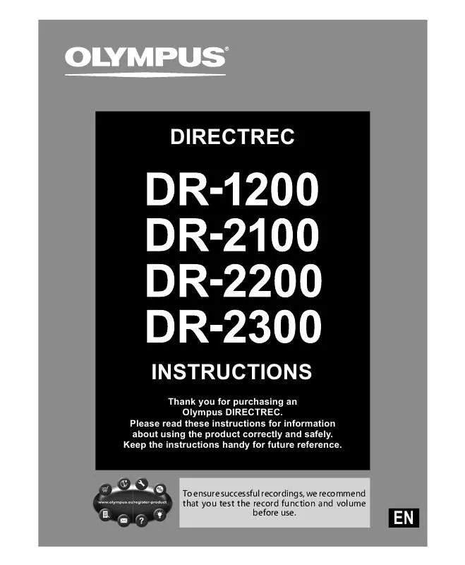Mode d'emploi OLYMPUS DR-1200