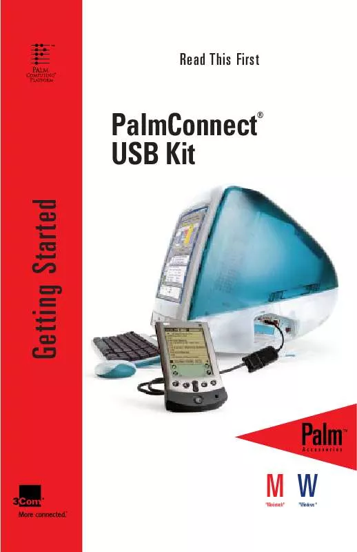 Mode d'emploi PALM CONNECT USB KIT