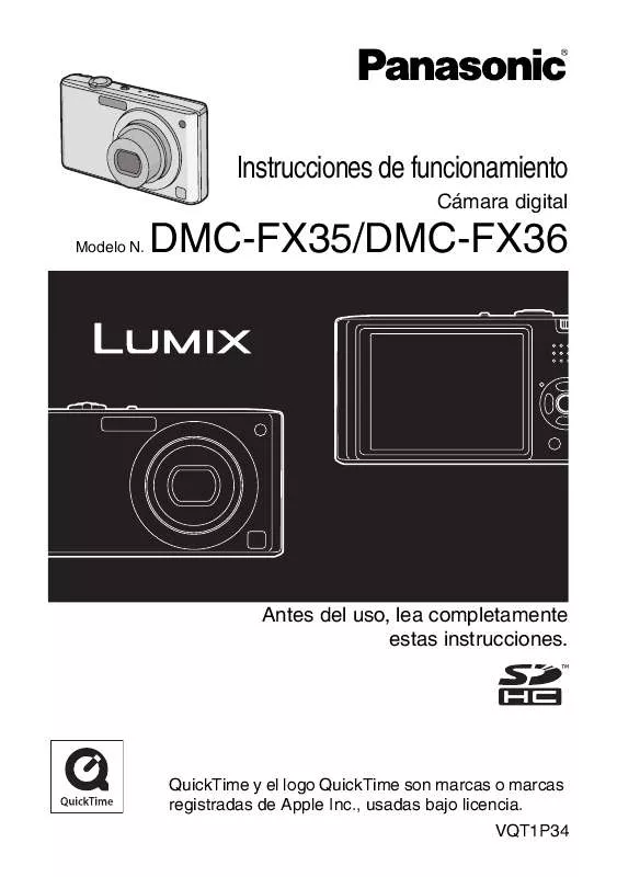 Mode d'emploi PANASONIC LUMIX DMC-FX36