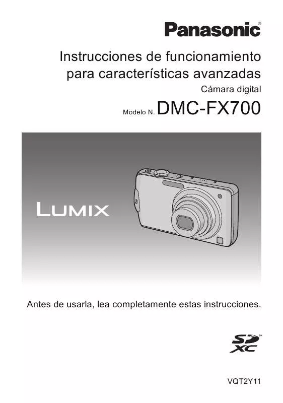 Mode d'emploi PANASONIC DMC-FX700
