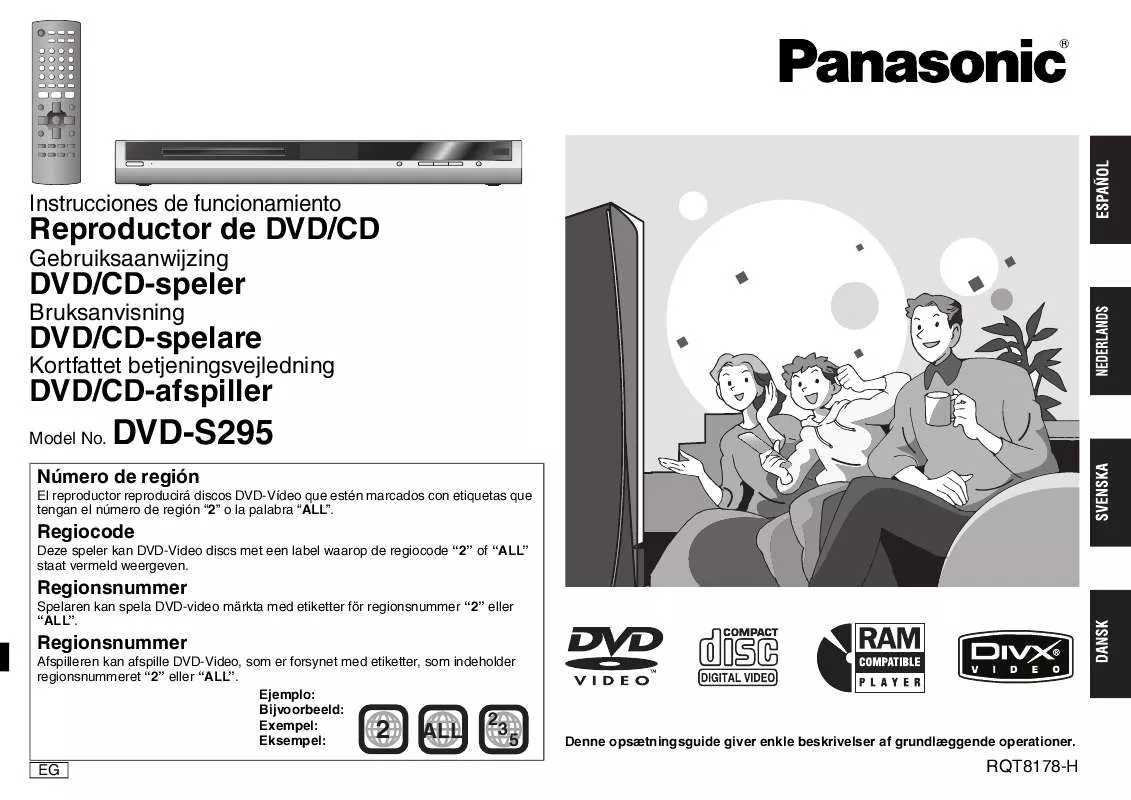 Mode d'emploi PANASONIC DVD-S295EG