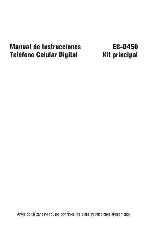 Mode d'emploi PANASONIC EB-G450