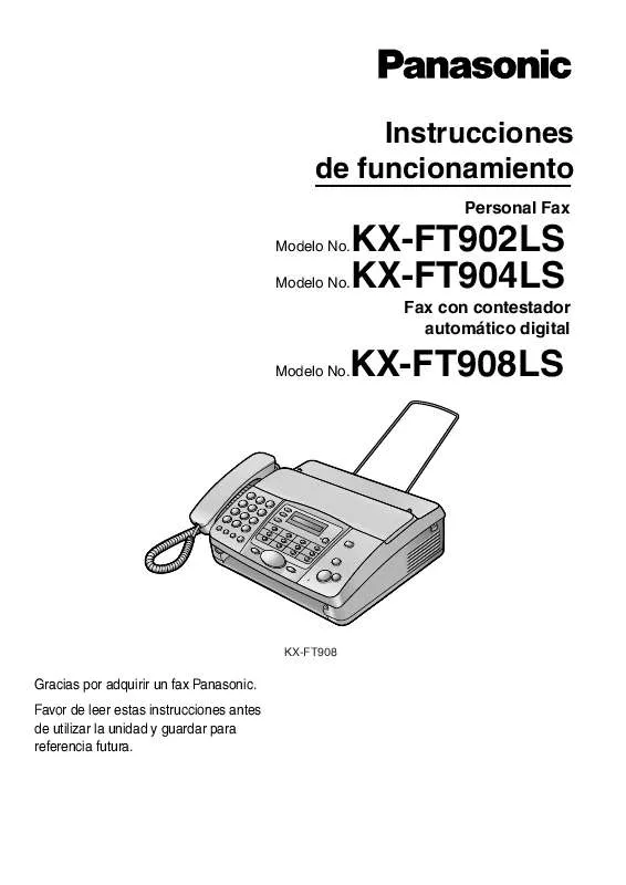 Mode d'emploi PANASONIC KX-FT902LS