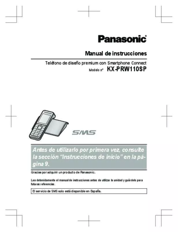 Mode d'emploi PANASONIC KX-PRW110SP