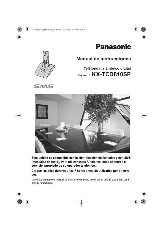 Mode d'emploi PANASONIC KX-TCD810SP