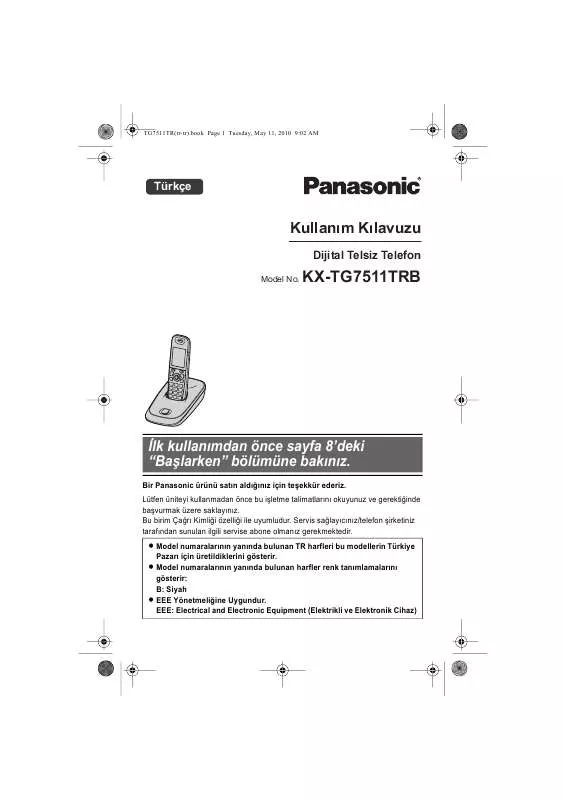 Mode d'emploi PANASONIC KXTG7511TR