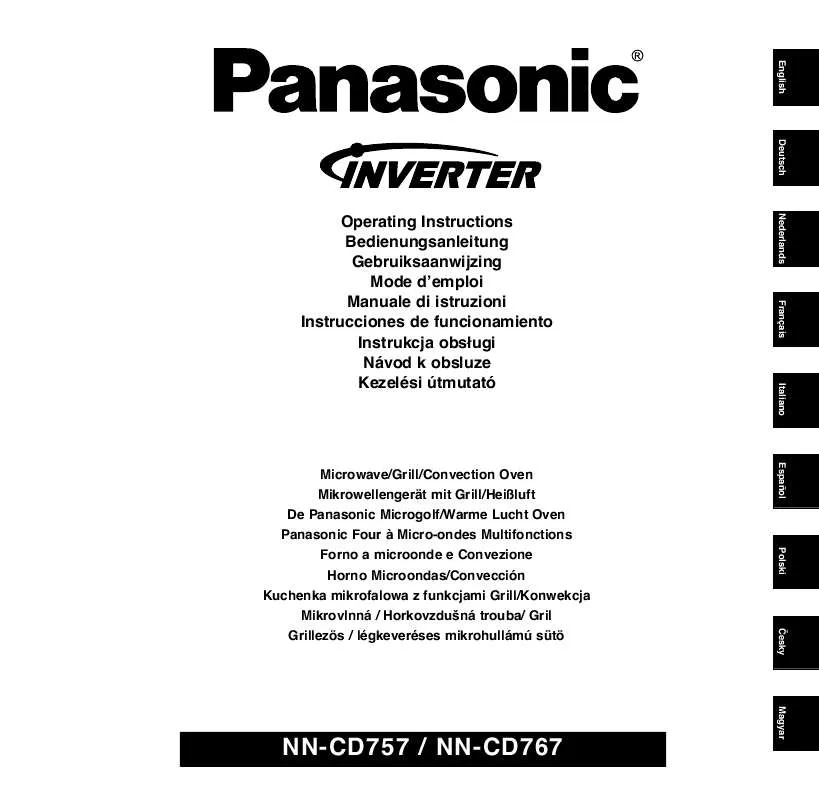 Mode d'emploi PANASONIC NN-CD757WBPQ