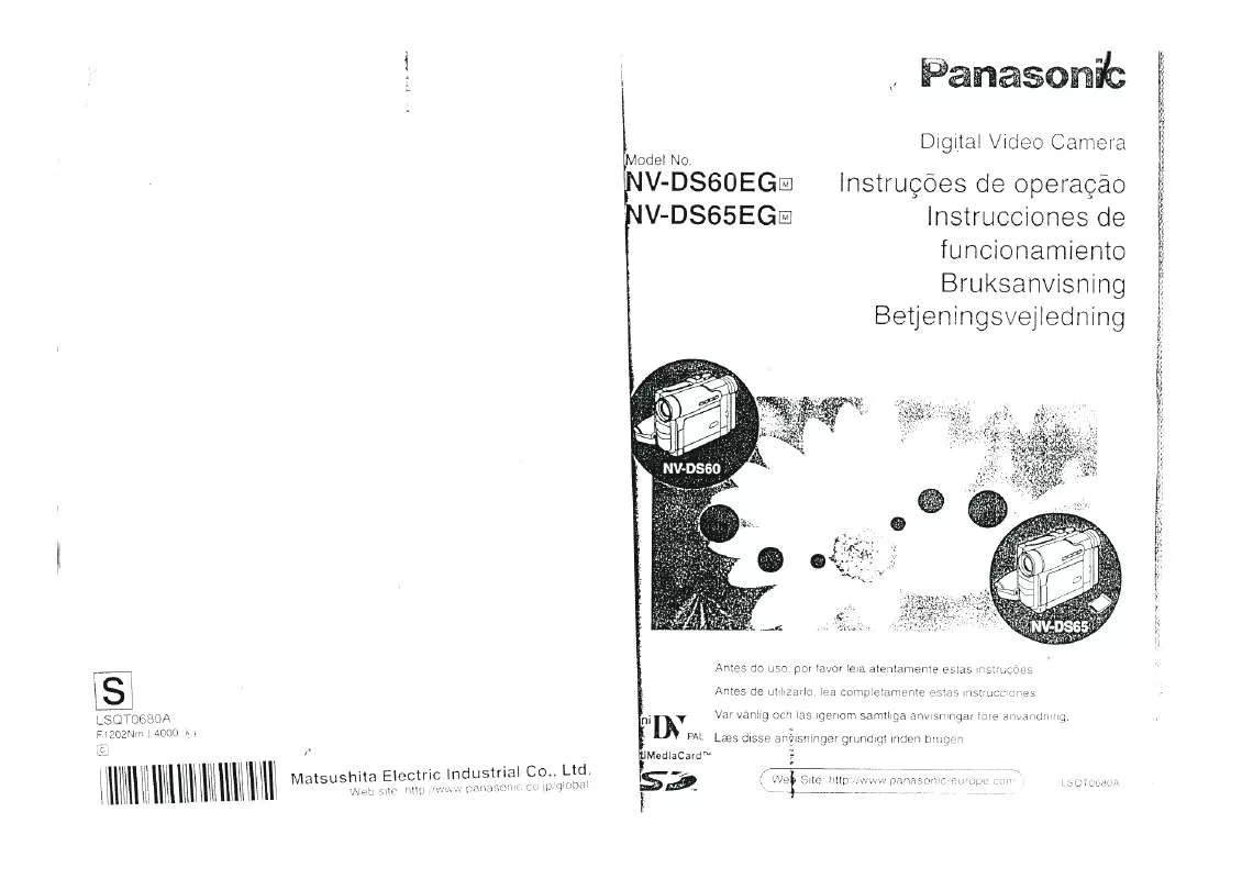Mode d'emploi PANASONIC NV-DS60