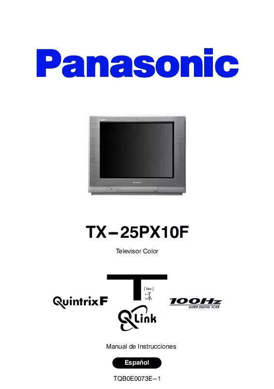 Mode d'emploi PANASONIC TX-25PX10F