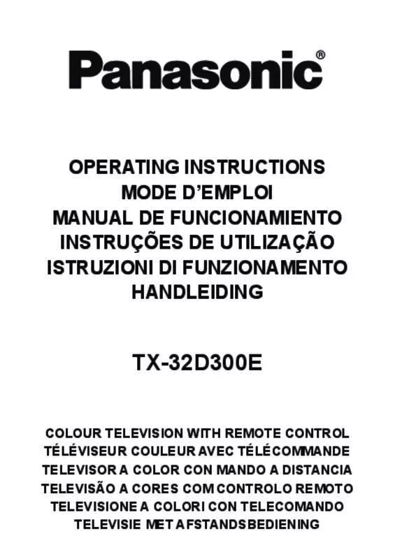 Mode d'emploi PANASONIC TX-32D300E