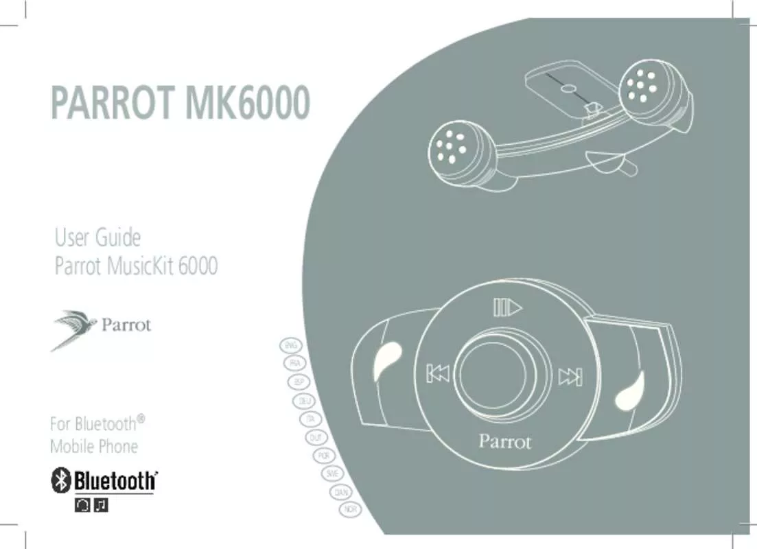Mode d'emploi PARROT MUSICKIT MK6000