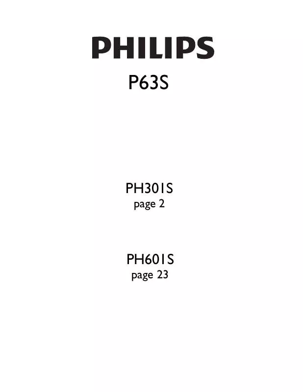 Mode d'emploi PHILIPS US2-P63S
