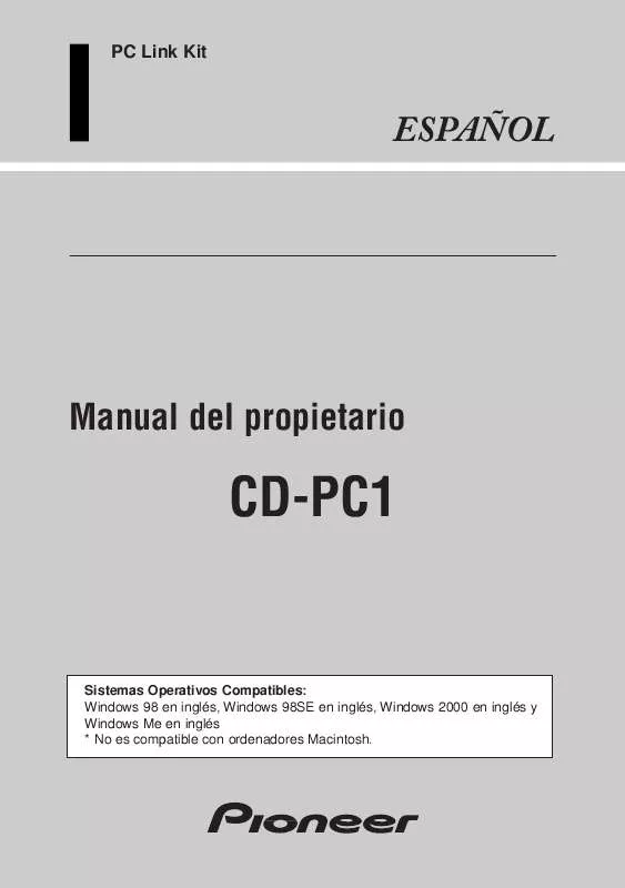 Mode d'emploi PIONEER CD-PC1