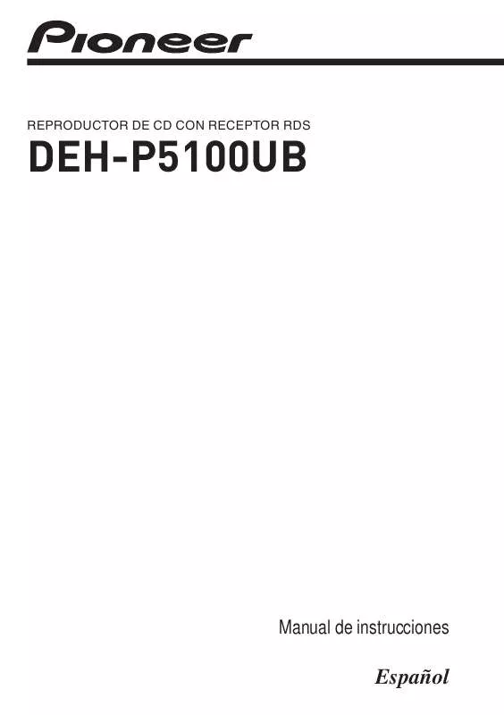 Mode d'emploi PIONEER DEH-P5100UB