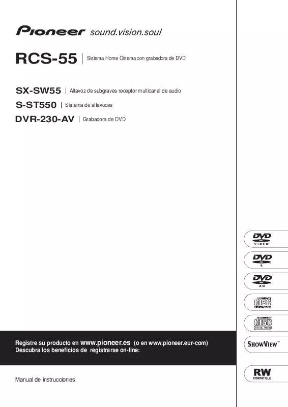Mode d'emploi PIONEER DVR-230-AV (RCS-55)