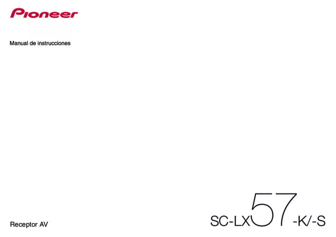 Mode d'emploi PIONEER SC-LX57-K