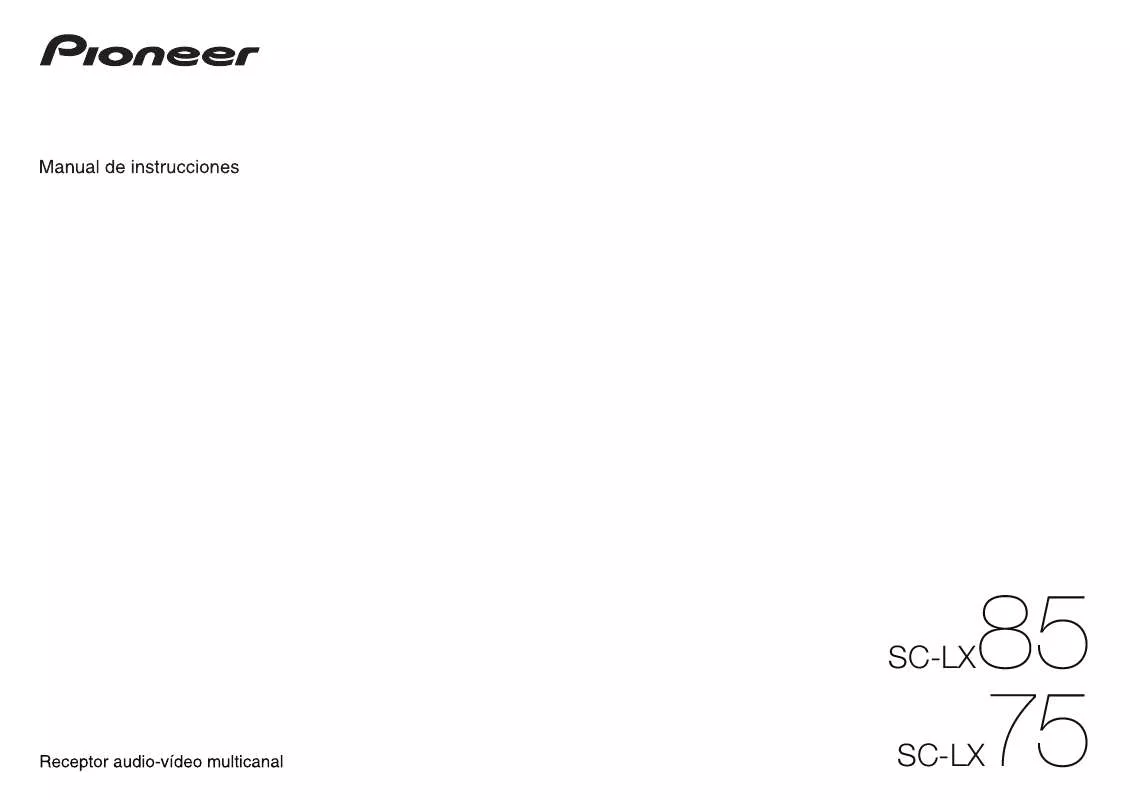 Mode d'emploi PIONEER SC-LX85