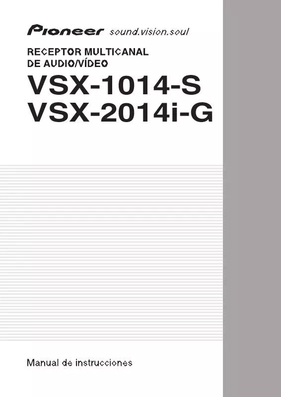 Mode d'emploi PIONEER VSX-1014-S