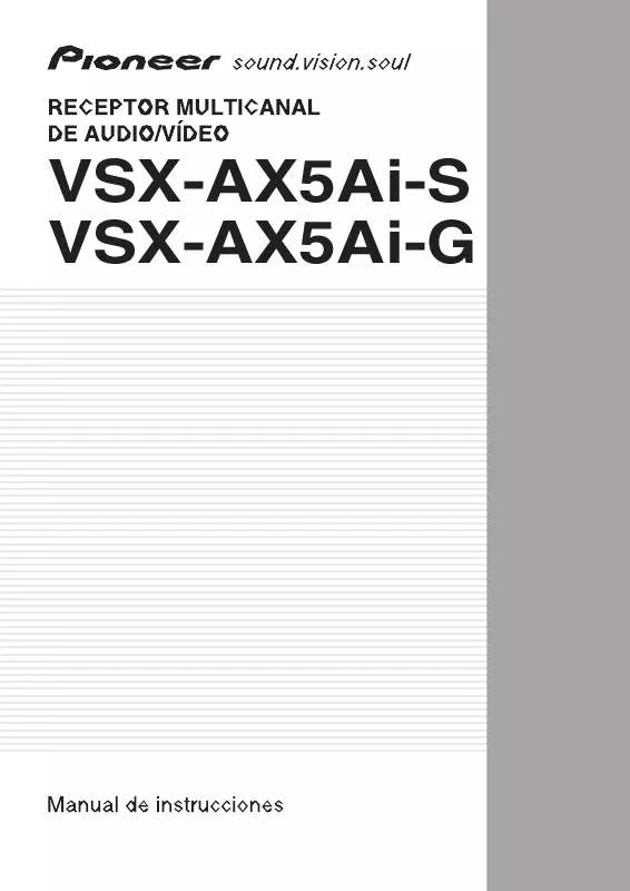 Mode d'emploi PIONEER VSX-AX5AI-S