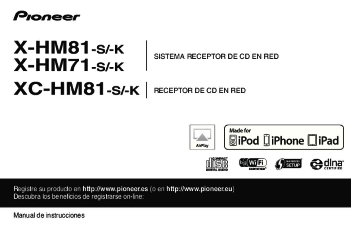 Mode d'emploi PIONEER X-HM81-K