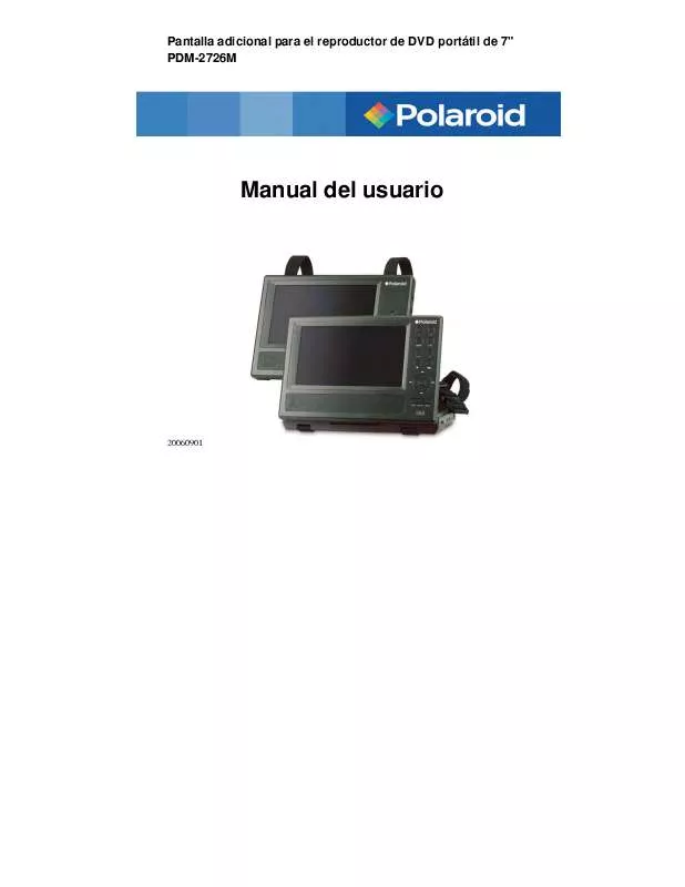 Mode d'emploi POLAROID PDM-2726 (EXTRA SCREEN)