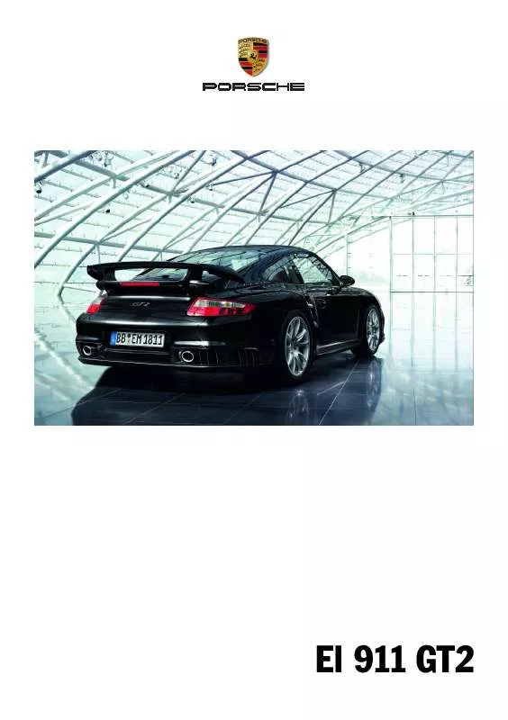 Mode d'emploi PORSCHE 911 GT2