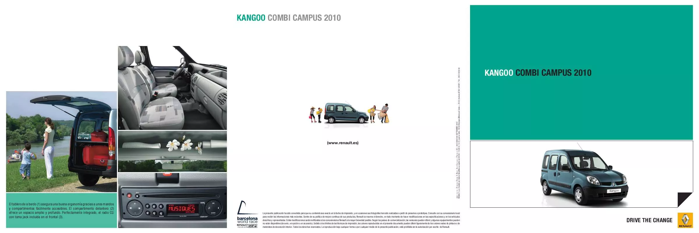 Mode d'emploi RENAULT KANGOO CAMPUS COMBI