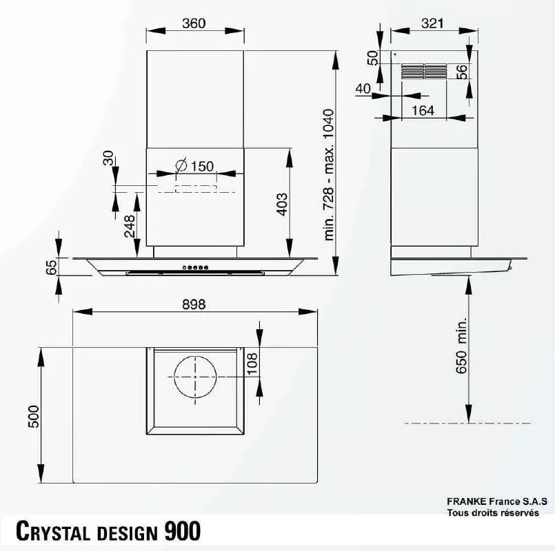Mode d'emploi ROBLIN CRYSTAL DESIGN 900